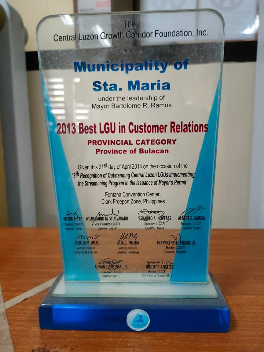 Best LGU in Customer Relations - Provincial Category
