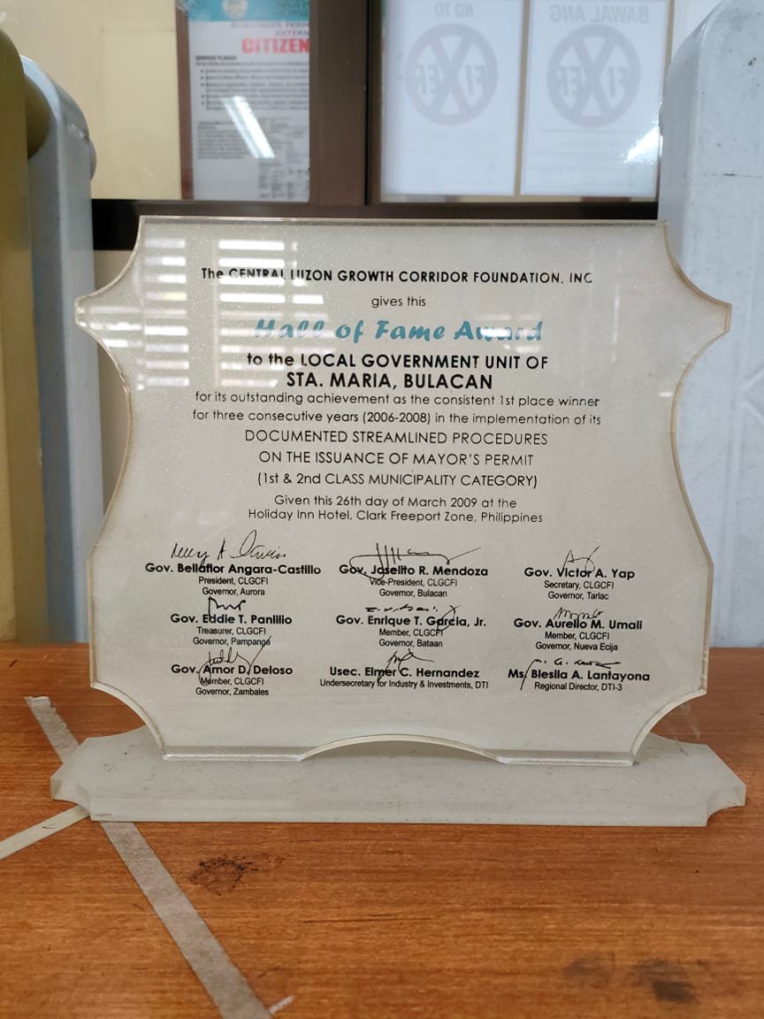 Hall of Fame Award